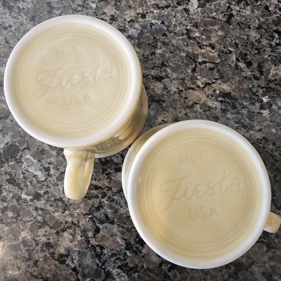 Fiesta Classic Ring Handle Mugs - Excellent Condition (First Set) - Picture 7 of 7